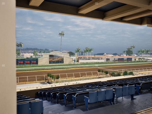 Del Mar Thoroughbred Club - Section Stretch Run Box 21 F Lvl 3 Seat View