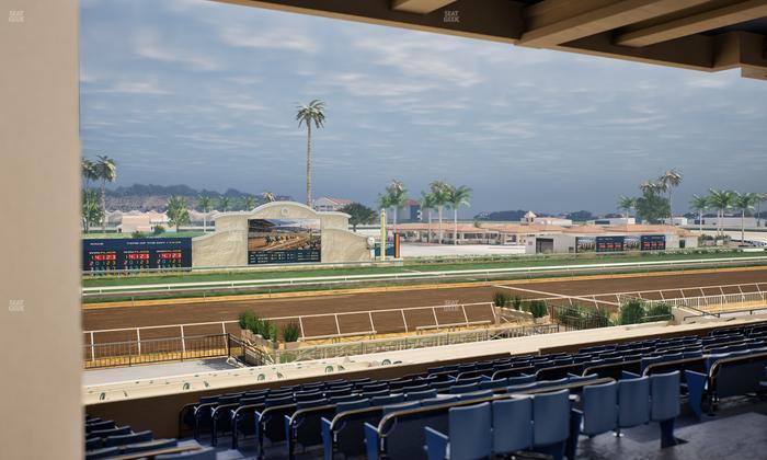 Del Mar Thoroughbred Club - Section Stretch Run Box 21 F Lvl 3 Seat View