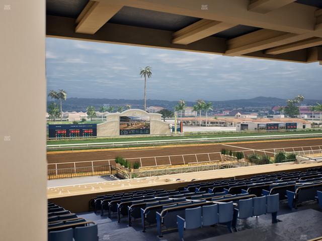 Del Mar Thoroughbred Club - Section Stretch Run Box 21 G Lvl 3 Seat View