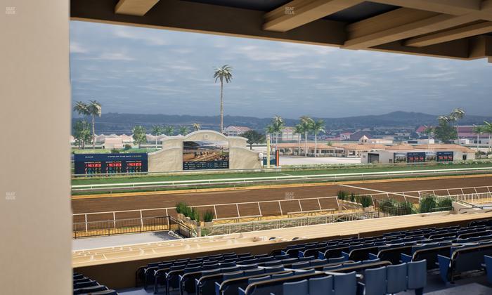 Del Mar Thoroughbred Club - Section Stretch Run Box 21 G Lvl 3 Seat View