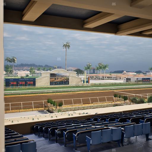 Del Mar Thoroughbred Club - Section Stretch Run Box 21 G Lvl 3 Seat View