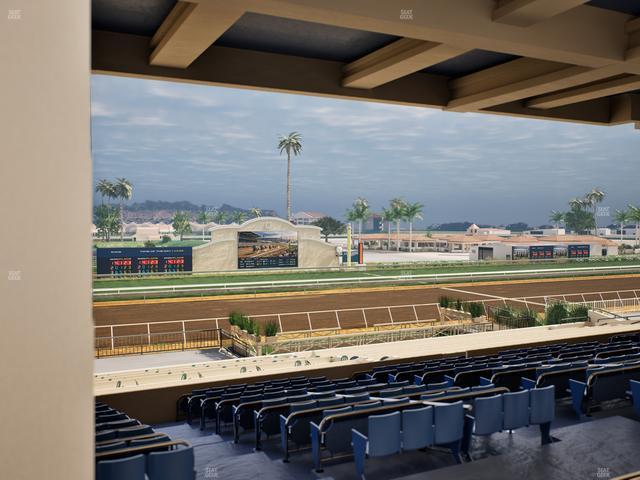 Del Mar Thoroughbred Club - Section Stretch Run Box 21 G Lvl 3 Seat View