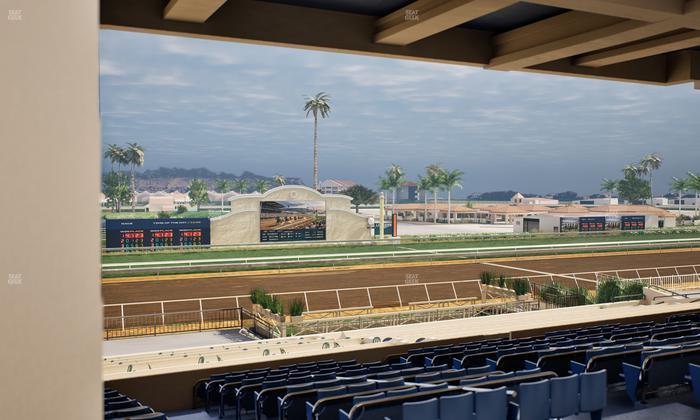 Del Mar Thoroughbred Club - Section Stretch Run Box 21 G Lvl 3 Seat View