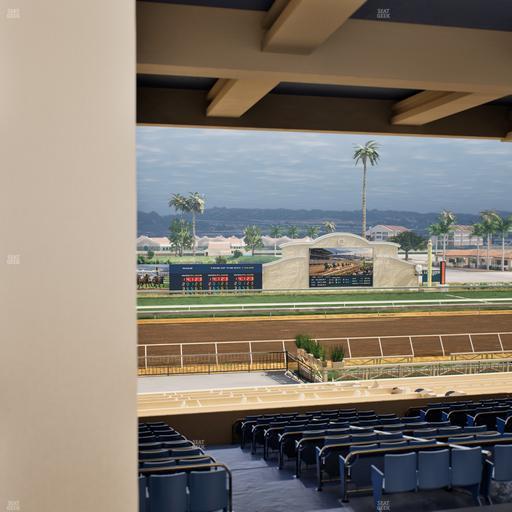 Del Mar Thoroughbred Club - Section Stretch Run Box 21 H Lvl 3 Seat View