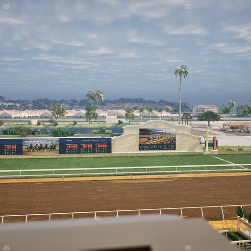Del Mar Thoroughbred Club - Section Stretch Run Box 21 J Lvl 4 Seat View