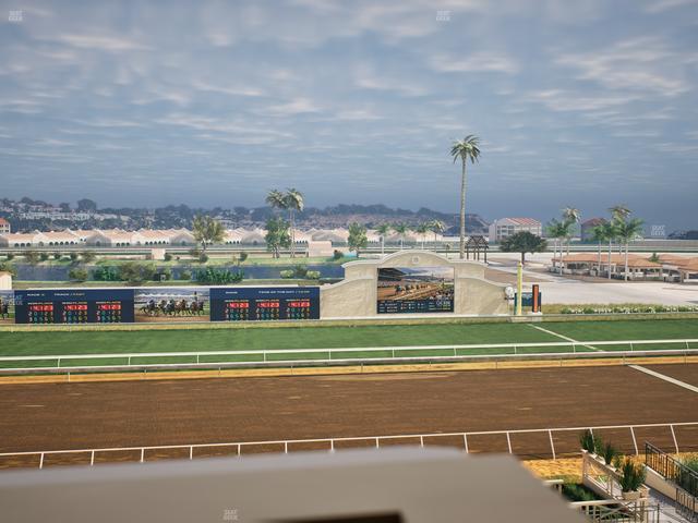 Del Mar Thoroughbred Club - Section Stretch Run Box 21 J Lvl 4 Seat View
