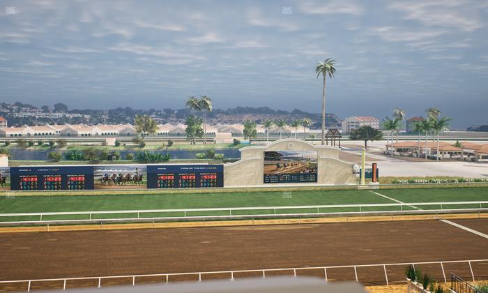 Del Mar Thoroughbred Club - Section Stretch Run Box 21 J Lvl 4 Seat View