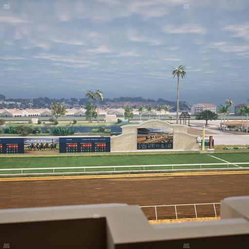 Del Mar Thoroughbred Club - Section Stretch Run Box 21 K Lvl 4 Seat View