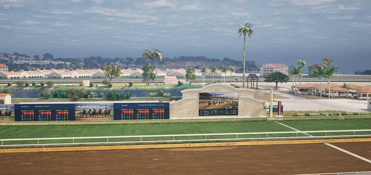 Del Mar Thoroughbred Club - Section Stretch Run Box 21 L Lvl 4 Seat View