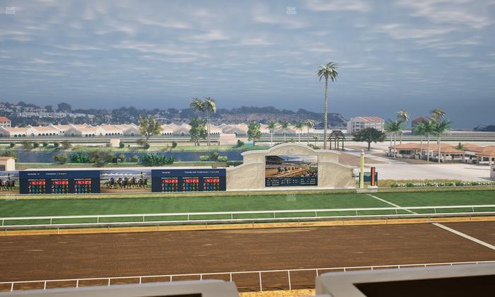 Del Mar Thoroughbred Club - Section Stretch Run Box 21 L Lvl 4 Seat View