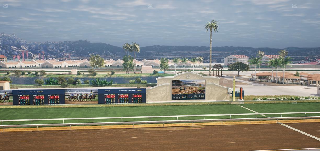 Del Mar Thoroughbred Club - Section Stretch Run Box 21 L Lvl 4 Seat View
