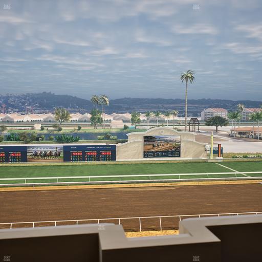 Del Mar Thoroughbred Club - Section Stretch Run Box 21 L Lvl 4 Seat View