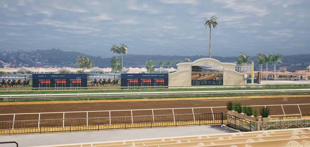 Del Mar Thoroughbred Club - Section Stretch Run Box 22 A Lvl 2 Seat View