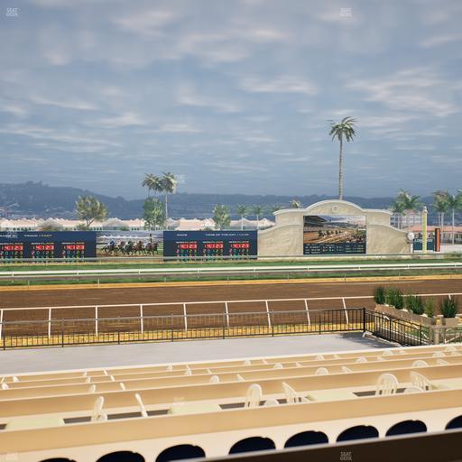 Del Mar Thoroughbred Club - Section Stretch Run Box 22 A Lvl 2 Seat View