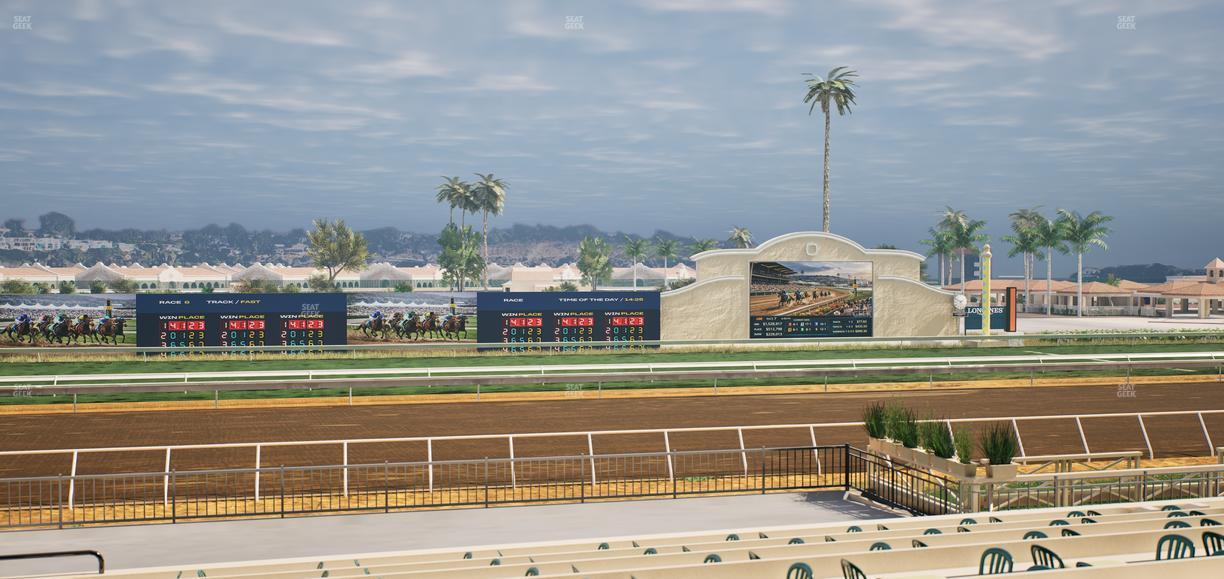 Del Mar Thoroughbred Club - Section Stretch Run Box 22 B Lvl 2 Seat View