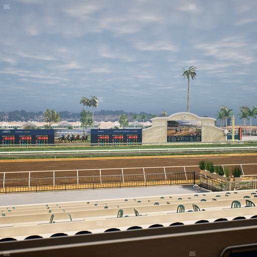 Del Mar Thoroughbred Club - Section Stretch Run Box 22 B Lvl 2 Seat View