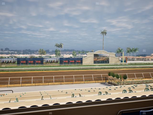 Del Mar Thoroughbred Club - Section Stretch Run Box 22 B Lvl 2 Seat View