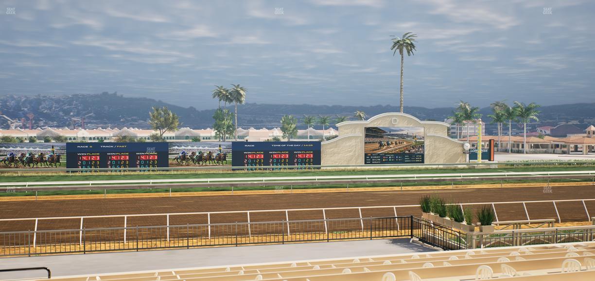 Del Mar Thoroughbred Club - Section Stretch Run Box 22 B Lvl 2 Seat View