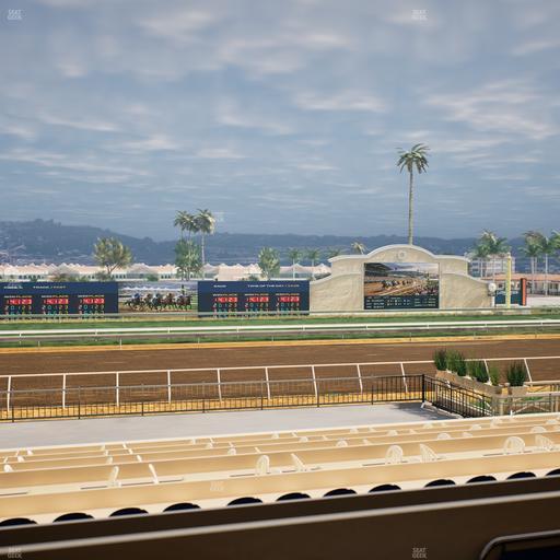 Del Mar Thoroughbred Club - Section Stretch Run Box 22 B Lvl 2 Seat View