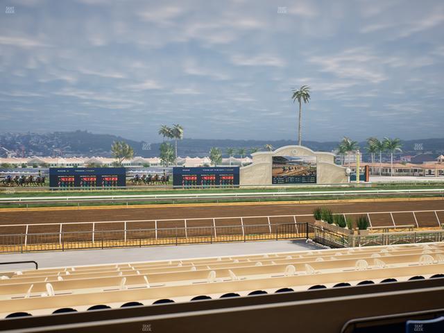 Del Mar Thoroughbred Club - Section Stretch Run Box 22 B Lvl 2 Seat View