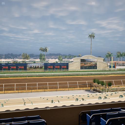 Del Mar Thoroughbred Club - Section Stretch Run Box 22 C Lvl 2 Seat View