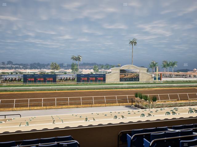 Del Mar Thoroughbred Club - Section Stretch Run Box 22 C Lvl 2 Seat View