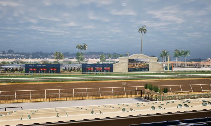 Del Mar Thoroughbred Club - Section Stretch Run Box 22 C Lvl 2 Seat View