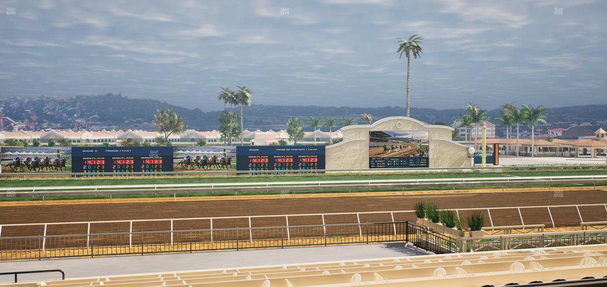 Del Mar Thoroughbred Club - Section Stretch Run Box 22 C Lvl 2 Seat View