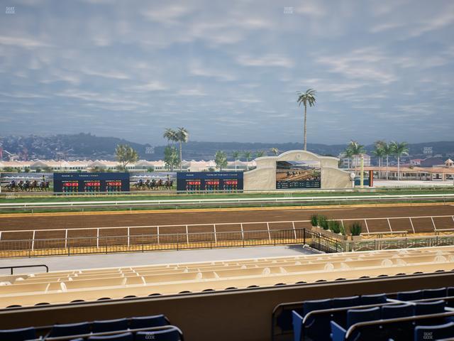 Del Mar Thoroughbred Club - Section Stretch Run Box 22 C Lvl 2 Seat View