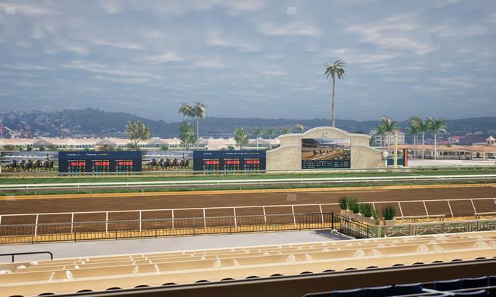 Del Mar Thoroughbred Club - Section Stretch Run Box 22 C Lvl 2 Seat View