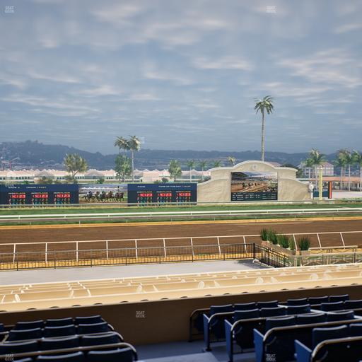 Del Mar Thoroughbred Club - Section Stretch Run Box 22 D Lvl 2 Seat View