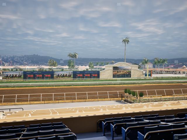 Del Mar Thoroughbred Club - Section Stretch Run Box 22 D Lvl 2 Seat View