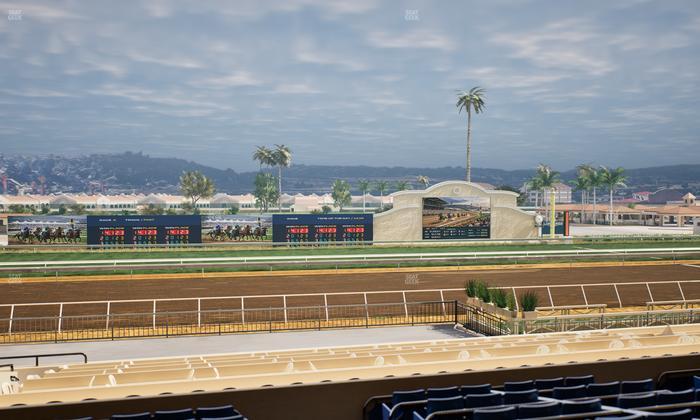 Del Mar Thoroughbred Club - Section Stretch Run Box 22 D Lvl 2 Seat View