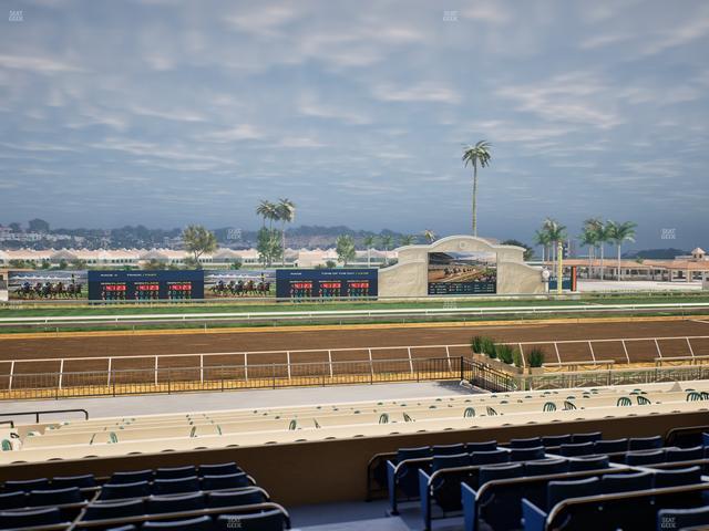 Del Mar Thoroughbred Club - Section Stretch Run Box 22 D Lvl 2 Seat View