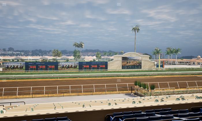 Del Mar Thoroughbred Club - Section Stretch Run Box 22 D Lvl 2 Seat View