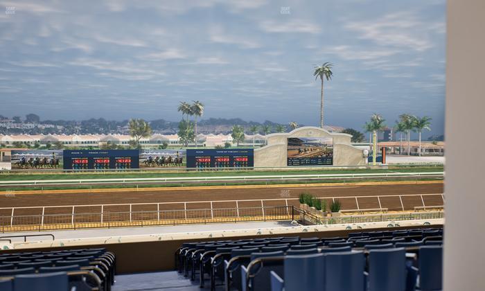Del Mar Thoroughbred Club - Section Stretch Run Box 22 E Lvl 3 Seat View