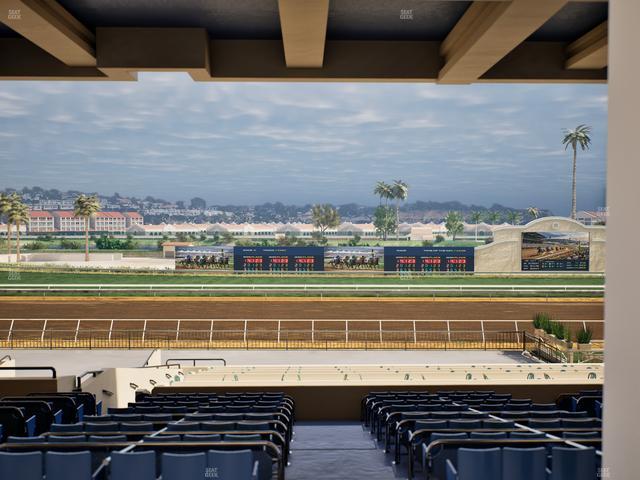 Del Mar Thoroughbred Club - Section Stretch Run Box 22 G Lvl 3 Seat View