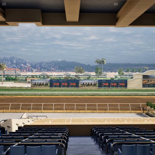 Del Mar Thoroughbred Club - Section Stretch Run Box 22 G Lvl 3 Seat View