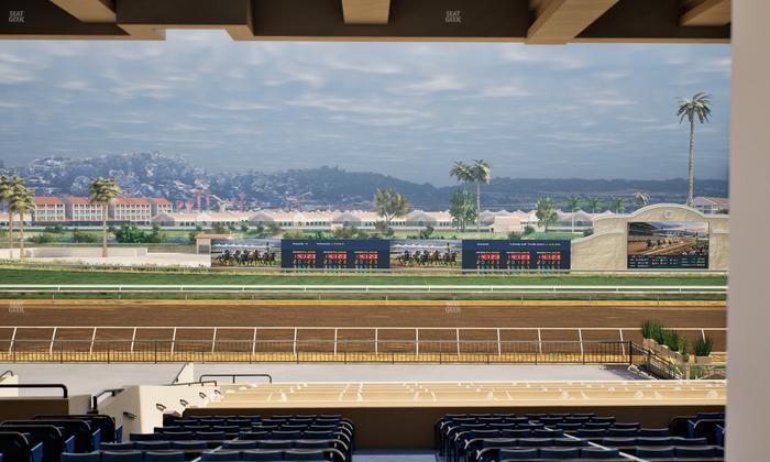 Del Mar Thoroughbred Club - Section Stretch Run Box 22 G Lvl 3 Seat View