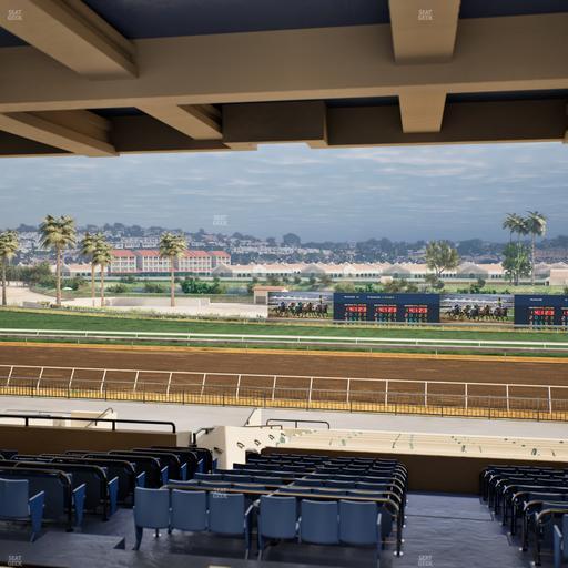 Del Mar Thoroughbred Club - Section Stretch Run Box 22 H Lvl 3 Seat View
