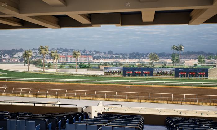 Del Mar Thoroughbred Club - Section Stretch Run Box 22 H Lvl 3 Seat View