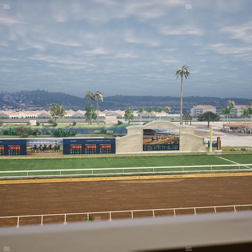 Del Mar Thoroughbred Club - Section Stretch Run Box 22 J Lvl 4 Seat View