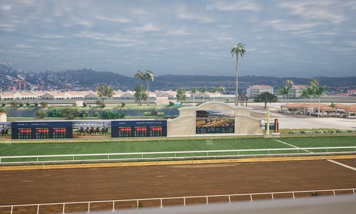 Del Mar Thoroughbred Club - Section Stretch Run Box 22 J Lvl 4 Seat View