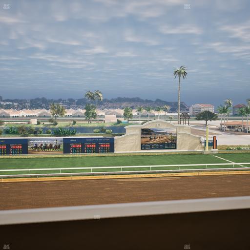 Del Mar Thoroughbred Club - Section Stretch Run Box 22 K Lvl 4 Seat View