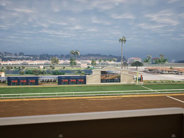 Del Mar Thoroughbred Club - Section Stretch Run Box 22 K Lvl 4 Seat View