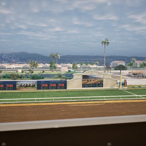 Del Mar Thoroughbred Club - Section Stretch Run Box 22 K Lvl 4 Seat View
