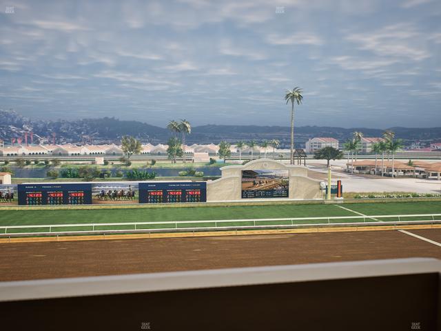 Del Mar Thoroughbred Club - Section Stretch Run Box 22 K Lvl 4 Seat View