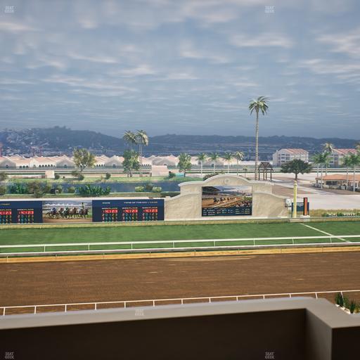 Del Mar Thoroughbred Club - Section Stretch Run Box 22 L Lvl 4 Seat View