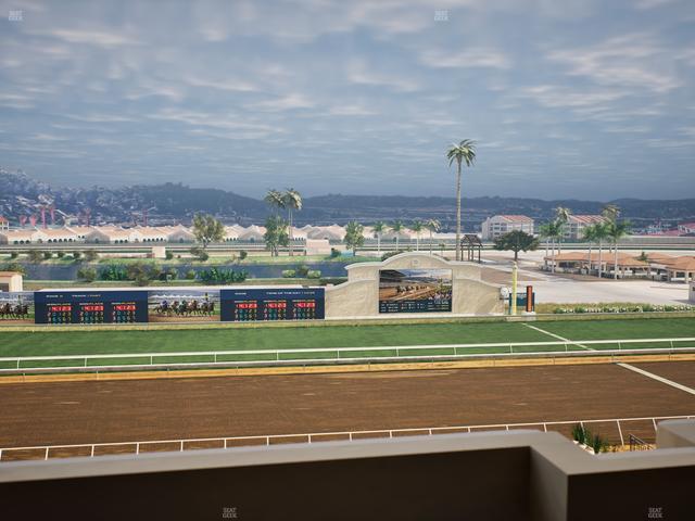 Del Mar Thoroughbred Club - Section Stretch Run Box 22 L Lvl 4 Seat View