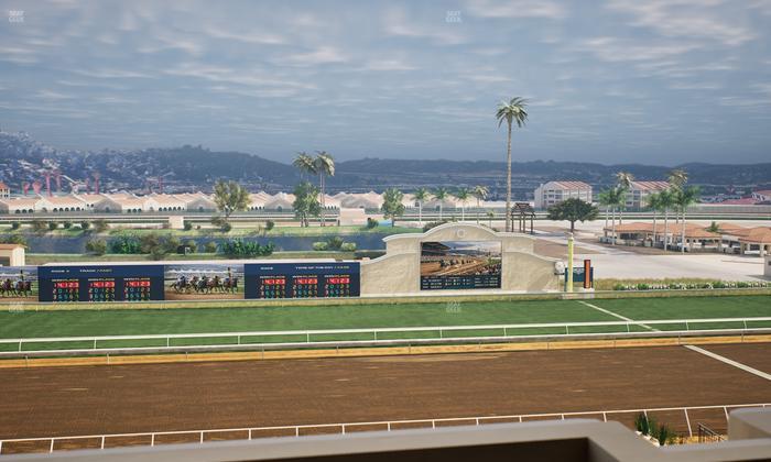 Del Mar Thoroughbred Club - Section Stretch Run Box 22 L Lvl 4 Seat View